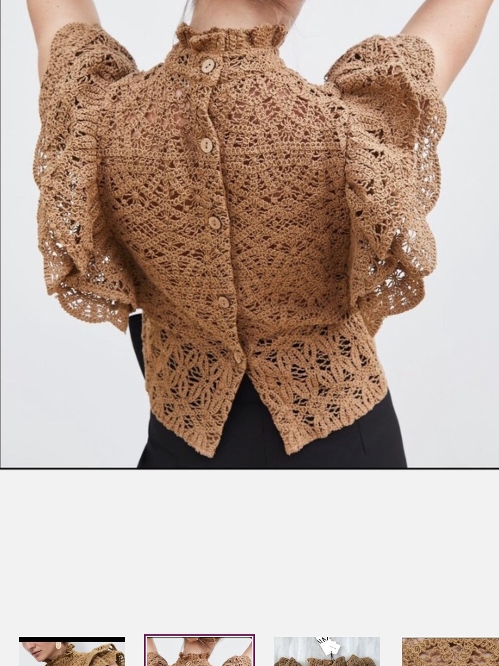Zara Crochet Crop Top - Picture 9 of 9